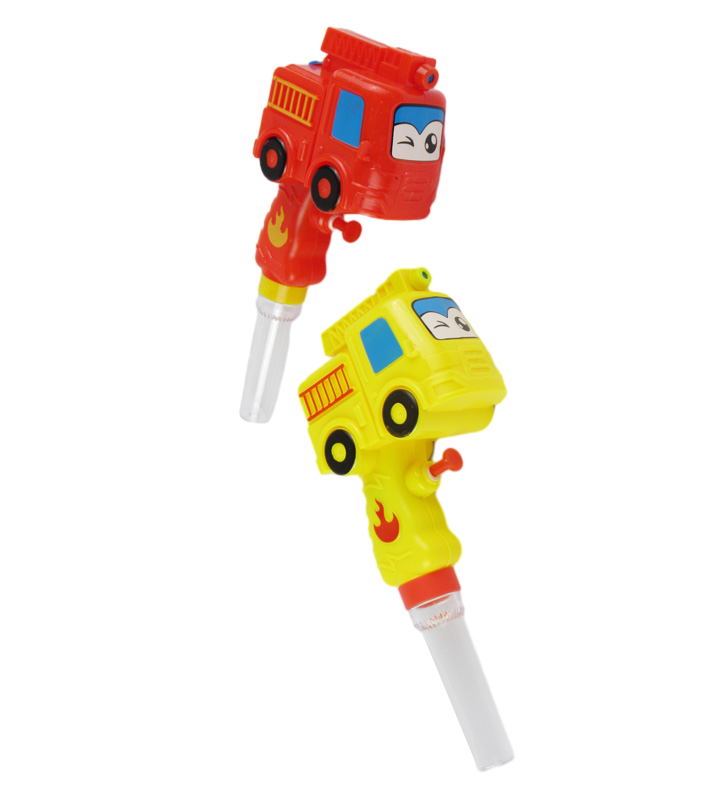 candy toy with fire truck squirter